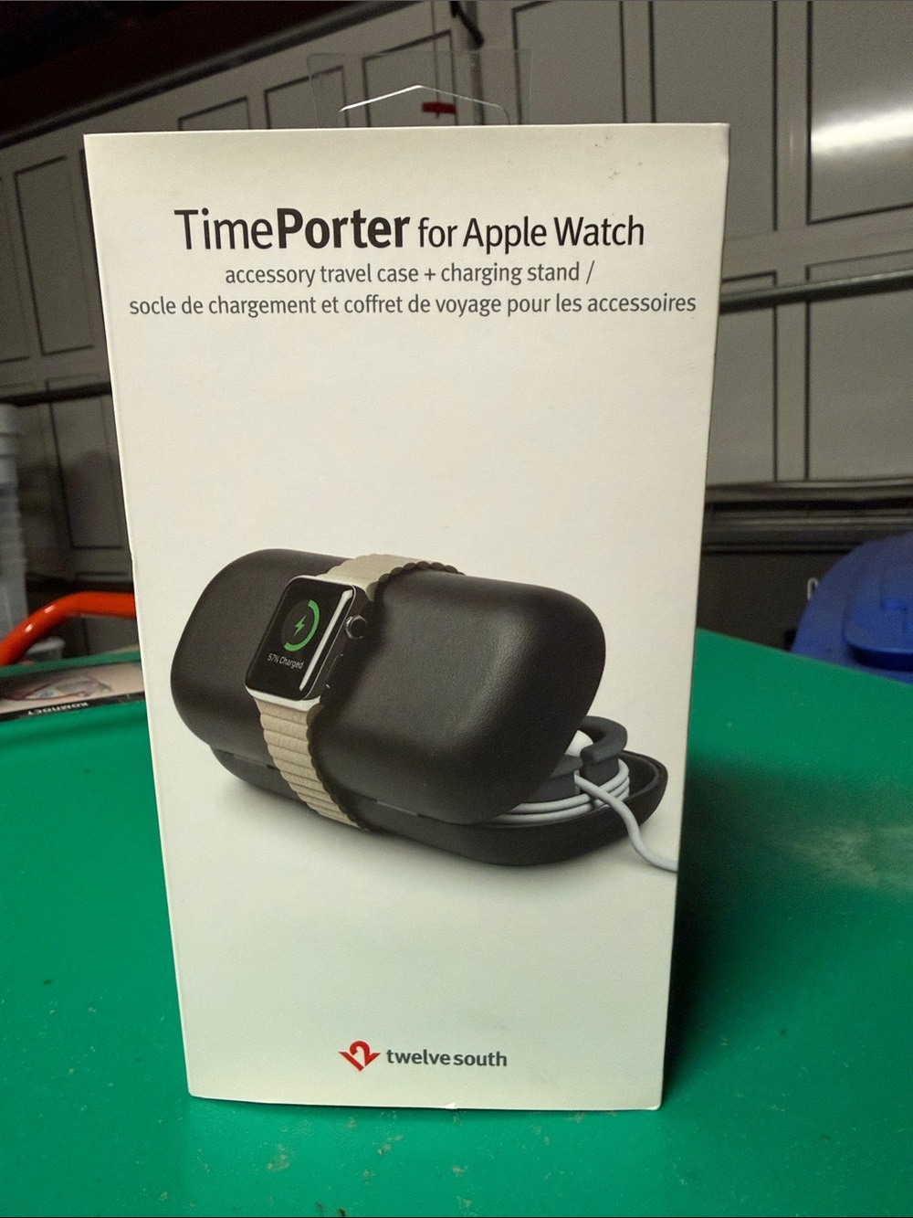 TimePorter Travel Case + Charging Stand for Apple Watch — Black